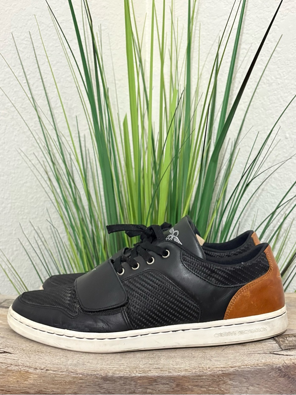 Creative Recreation Cesario Lo Black and Brown Low-Top Men's Sneakers